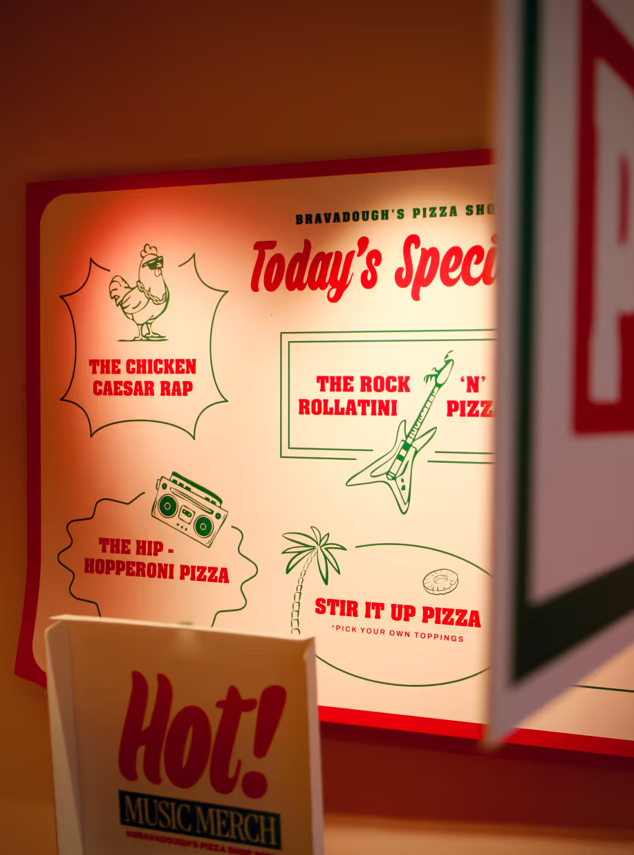 Image from Bravado pizza shop
