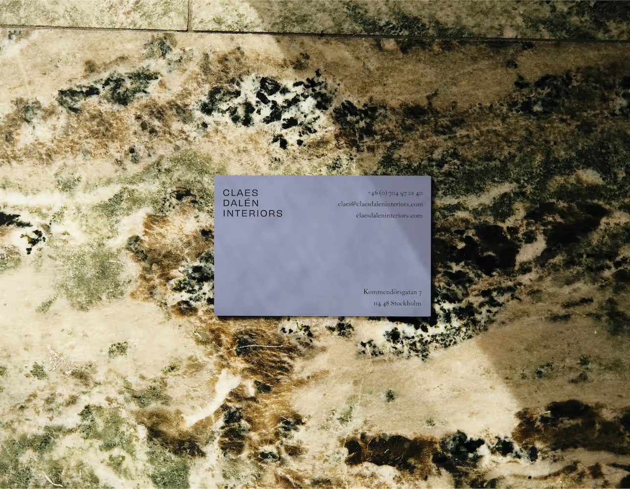 Claes Dalén's business card