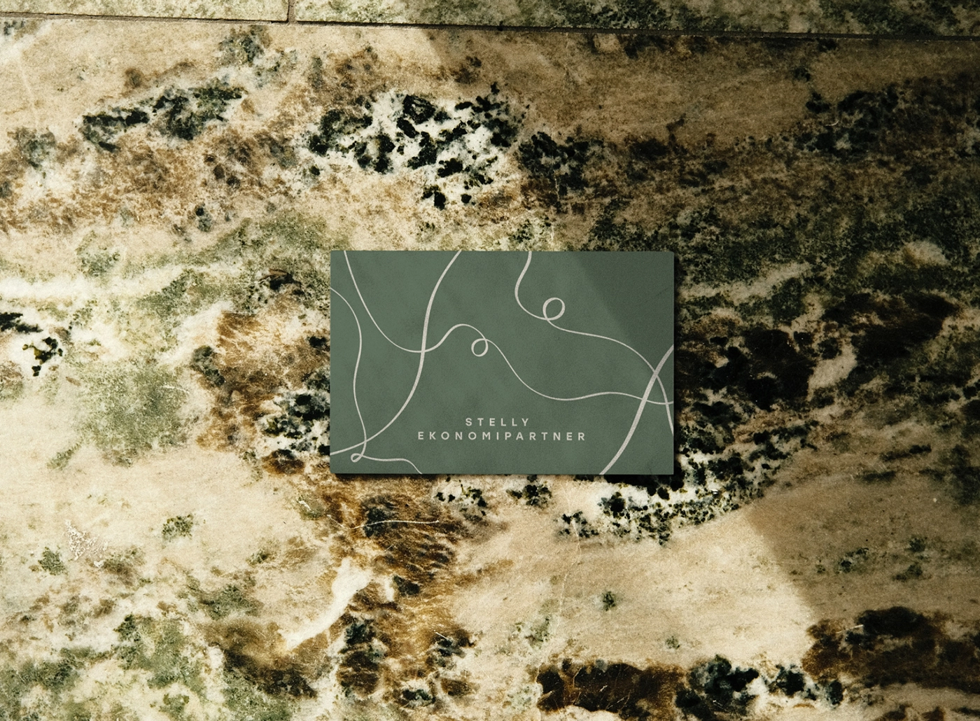 Stelly Ekonomipartner Business card in green
